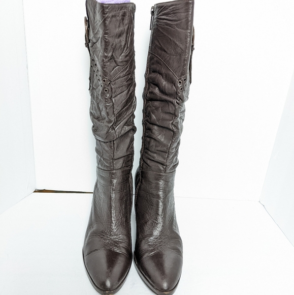 Cat pard leather knee high boots - Picture 7 of 16